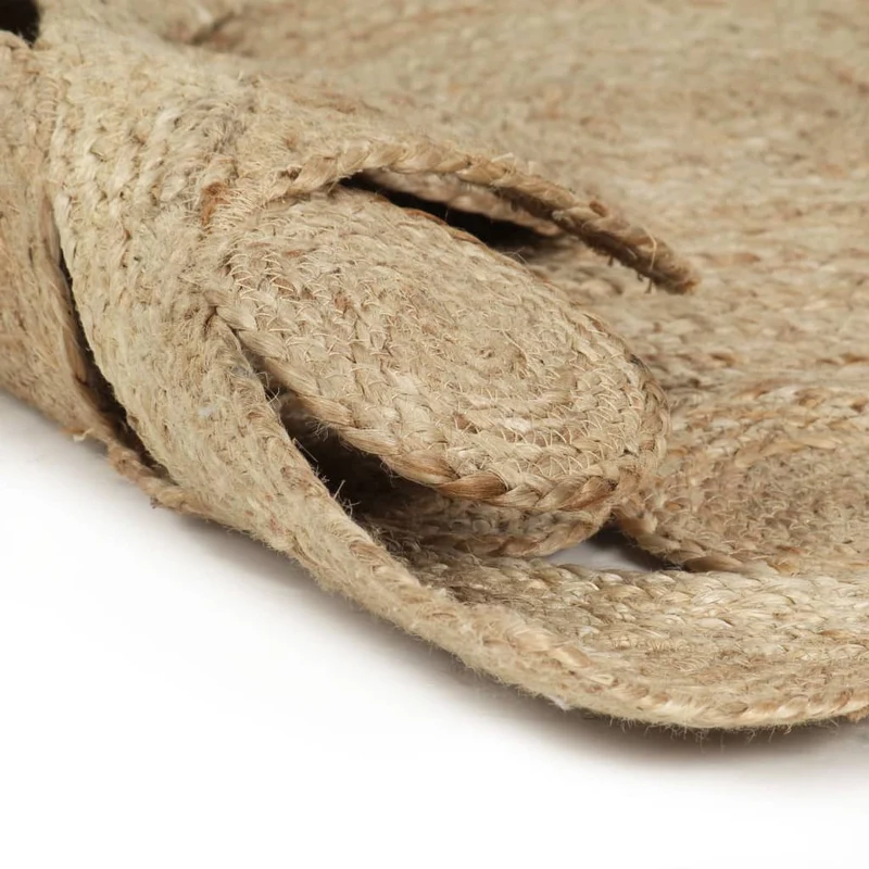 Tapis fait à la main Jute tressée 90 cm DEC023508