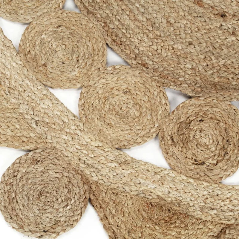 Tapis fait à la main Jute tressée 90 cm DEC023508