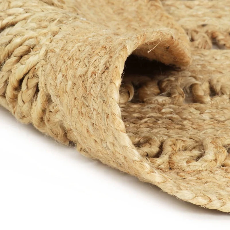 Tapis fait à la main Jute tressée 90 cm DEC023502
