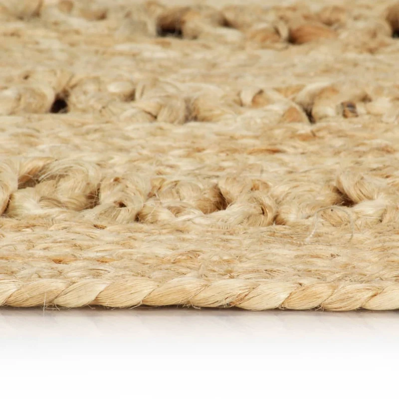 Tapis fait à la main Jute tressée 90 cm DEC023502