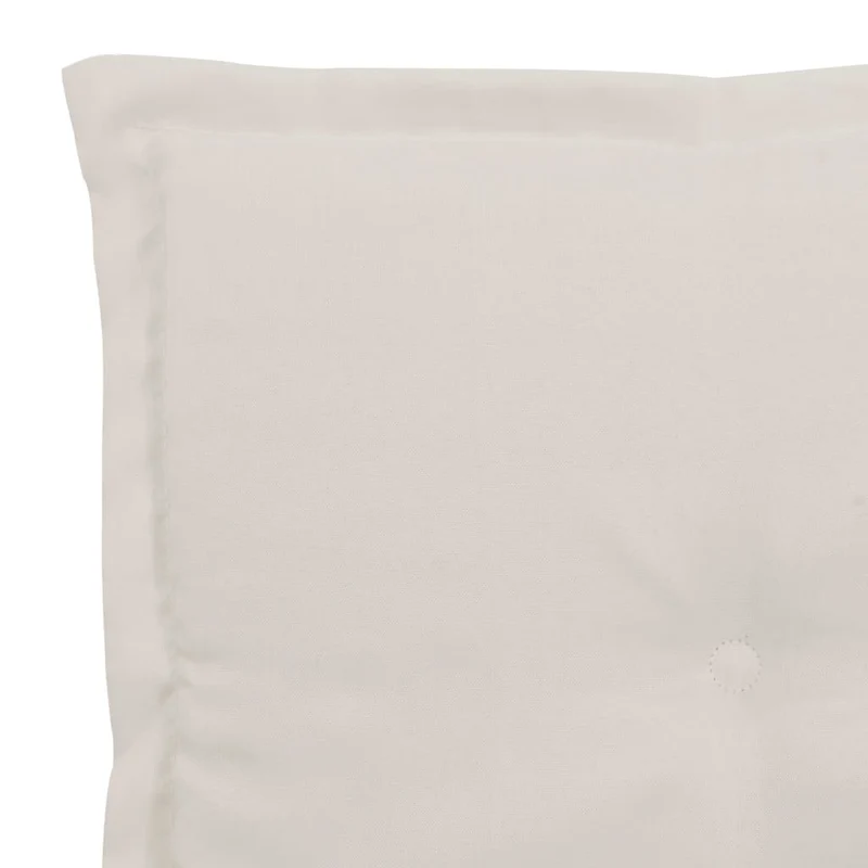 lot de 2 coussins de chaise de jardin 100% polyester crème 50x50x3 cm DEC021727