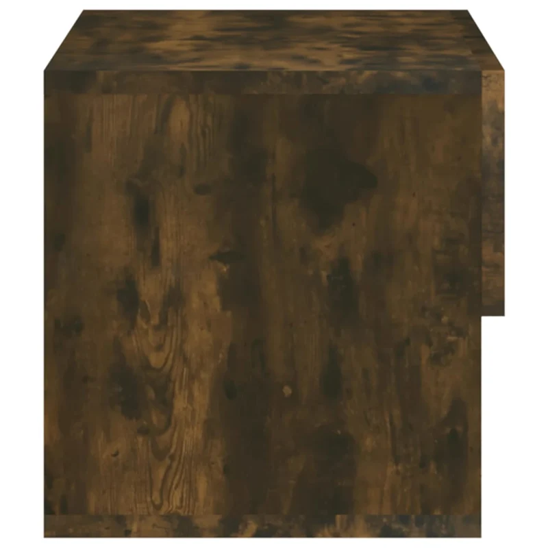 Lot de 2 tables de chevet murales avec tiroir et étagère 46 x 29,5 x 30 cm bois d'ingénierie marorn DEC036042