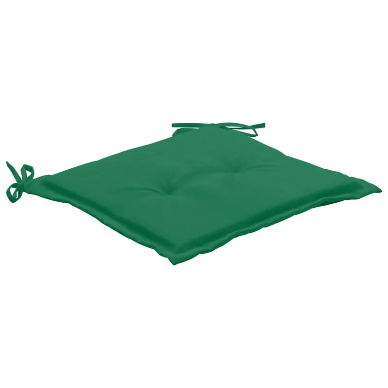 lot de 4 coussins de chaise 100 % polyester résistant à l'eau vert 40x40x3 cm DEC021720