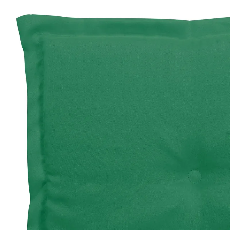 lot de 4 coussins de chaise 100 % polyester résistant à l'eau vert 40x40x3 cm DEC021720