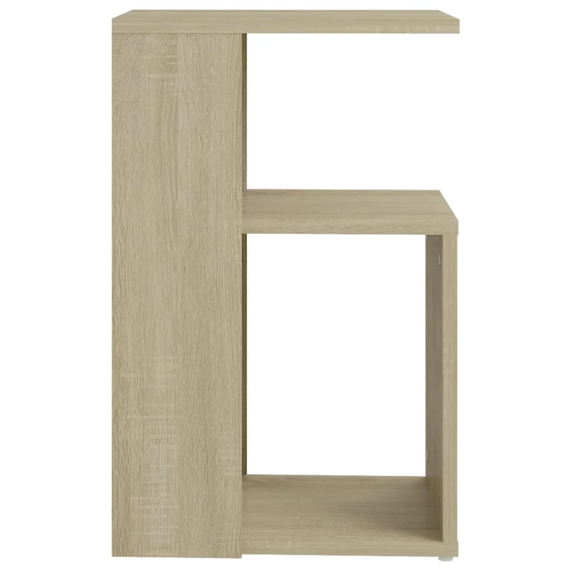 Table d'appoint table de chevet bout de canapé 36 x 30 x 56 cm bois d’ingénierie couleur chêne DEC032412