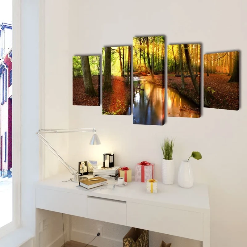 Set de toiles murales imprimées Forêt 200 x 100 cm DEC022951