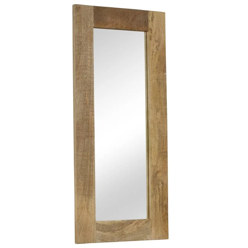 Miroir mural en bois massif de manguier 50 x 110 cm DEC022725