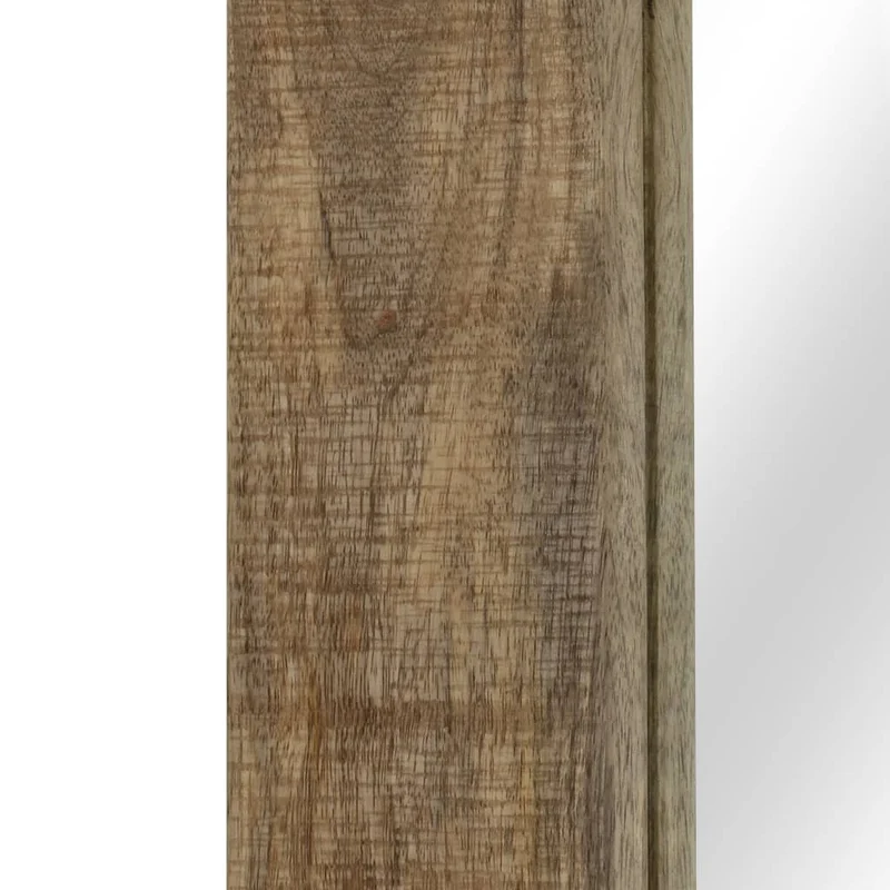 Miroir mural en bois massif de manguier 50 x 110 cm DEC022725