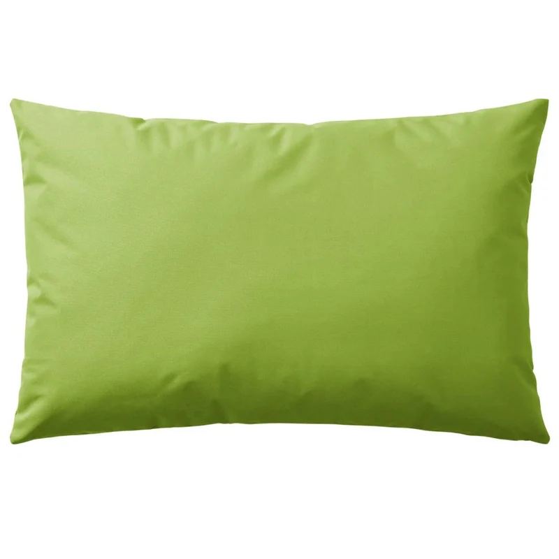 Lot de 2 coussins oreiller pour extérieur décoration jardin 60 x 40 cm vert pomme DEC020092