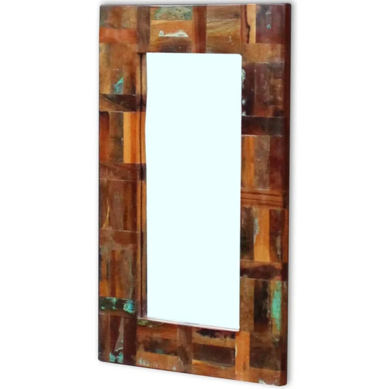 Miroir Bois de récupération massif 80 x 50 cm DEC022648