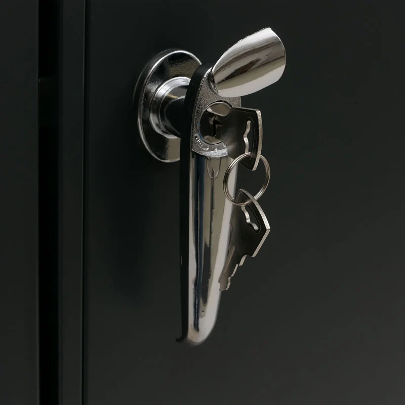 Abri pour poubelle coffre pour poubelle avec couvercle 122 x 68 x 84 cm en métal anthracite aspect bois foncé 04_0009353