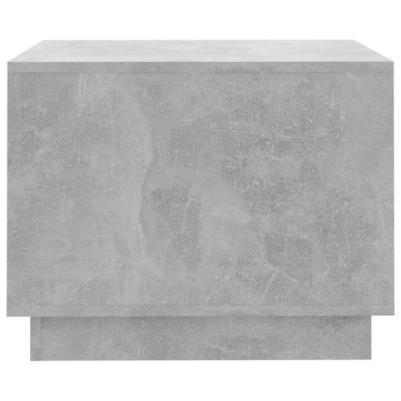 Table basse avec étagères design intemporel 55 x 55 x 43 cm bois d'ingénierie gris DEC039311