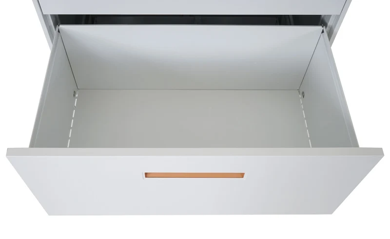 Armoire de bureau avec 4 tiroirs pour documents A4 132 x 76 x 46 cm sécurisée design épuré en acier gris 04_0011185