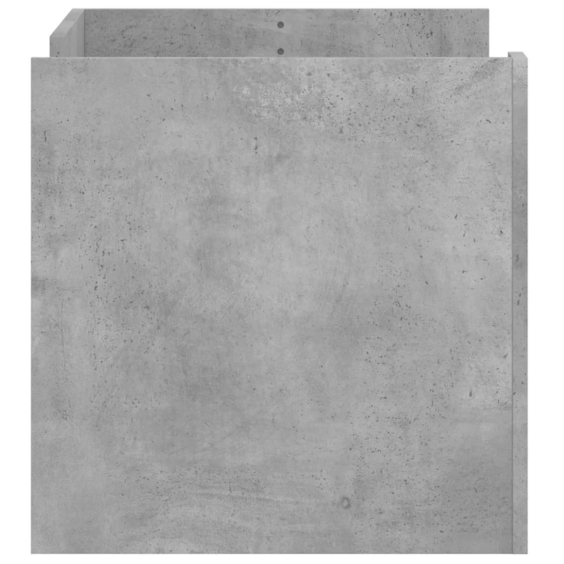 Table basse avec étagères design moderne 80 x 50 x 50 cm bois d'ingénierie gris DEC039342