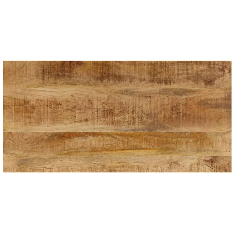 Table basse de salon design rustique 100 x 50 x 35 cm bois de manguier solide et acier DEC036924