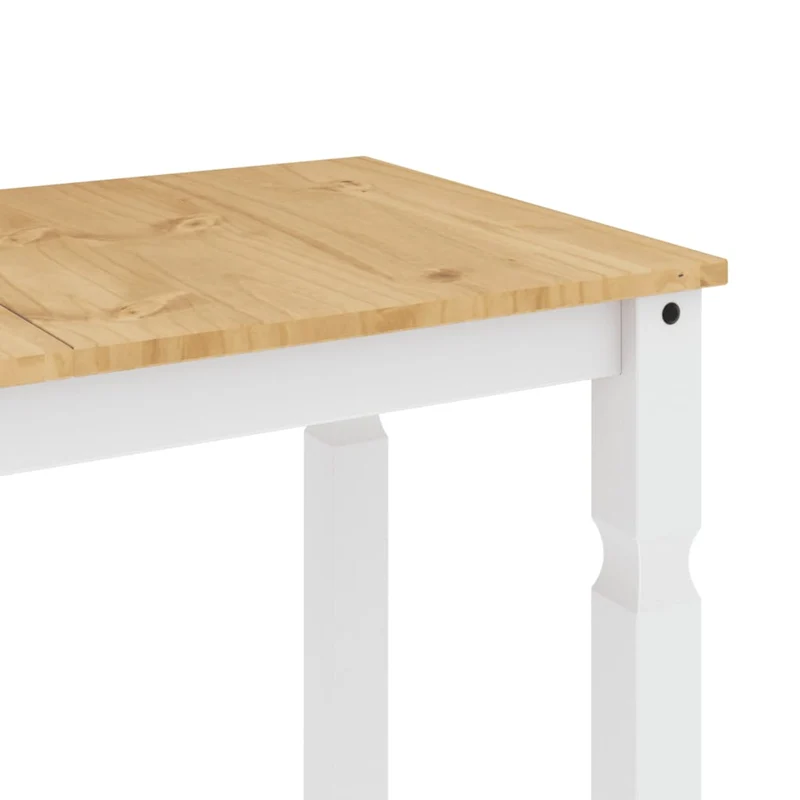 Table de salle à manger design moderne 180 x 90 x 75 cm bois massif de pin DEC036856
