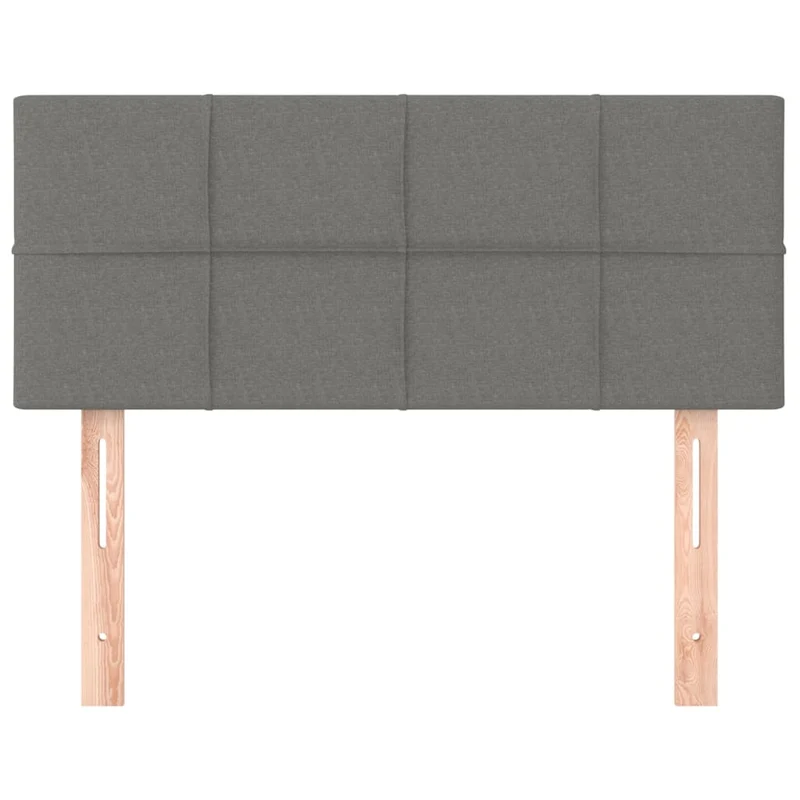 Tête de lit accessoire couchage chambre à coucher meuble 100 x 5 x 78/88 cm tissu gris foncé TDL0203197