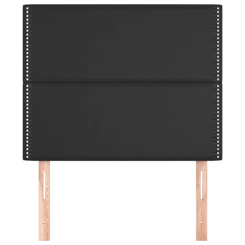 Tête de lit accessoire couchage chambre à coucher meuble 2 parties capitonné 90 x 5 x 78/88 cm synthétique noir TDL0206229