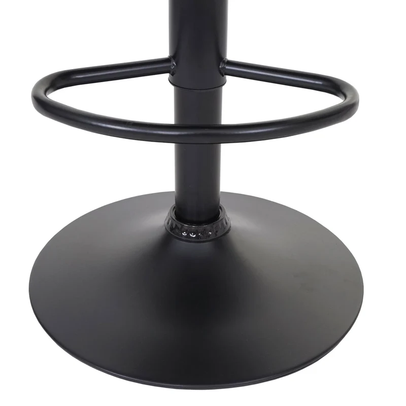 Lot de 2 tabourets de bar réglable en hauteur tissu velours rose velvet peids en métal noir 04_0000152