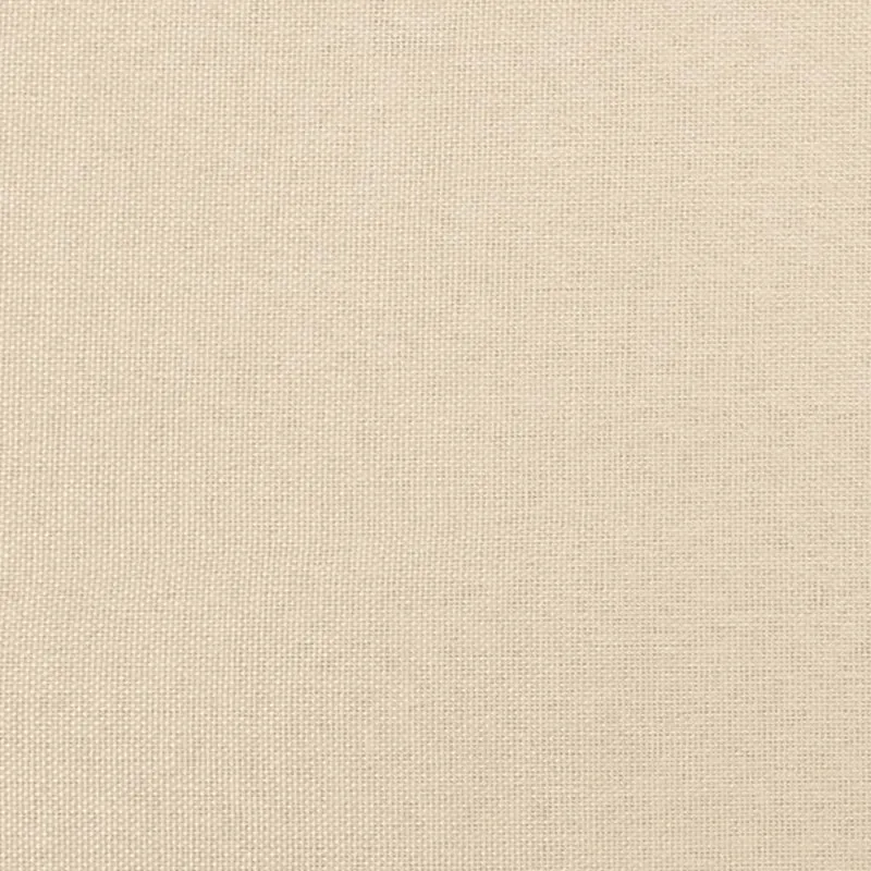 Sommier à lattes sur pieds cadre de lit 80x200 cm tissu crème TDL0207246