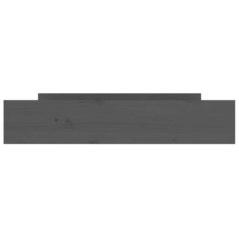 Tiroir de lit rangement avec roulettes lot de 2 bois de pin gris TDL0206828