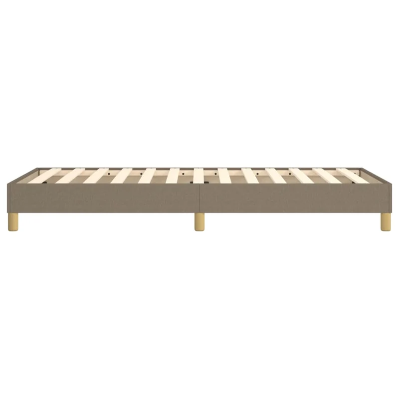 Sommier à lattes sur pieds cadre de lit 80x200 cm tissu taupe TDL0206924