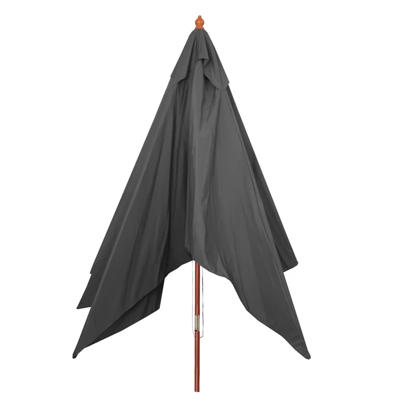 Parasol de jardin 3x4m rectangulaire polyester/bois 6kg anthracite 04_0003826