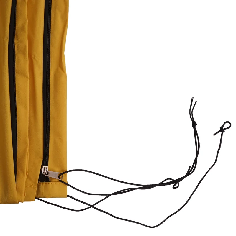 Housse de protection pour parasol rectangulaire 240 x 60 x 40 cm pratique finition mate en polyester jaune 04_0010571