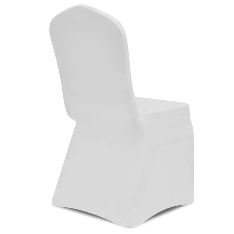 Housse de chaise extensible 4 pcs Blanc DEC022357