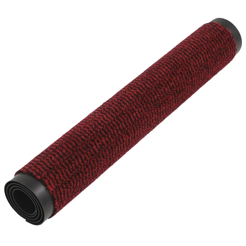 Lot de 2 paillassons rectangulaires 80 x 120 cm Rouge DEC023163