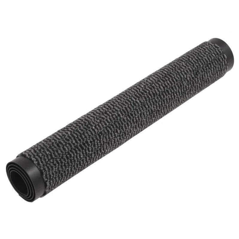 Lot de 2 paillassons rectangulaires 40 x 60 cm Anthracite DEC023153