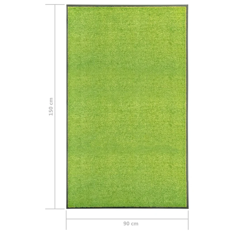 Paillasson lavable Vert 90x150 cm DEC023192
