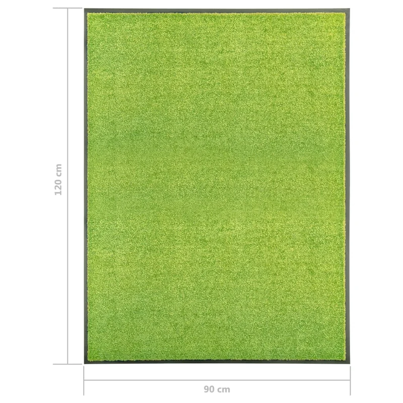 Paillasson lavable Vert 90x120 cm DEC023191