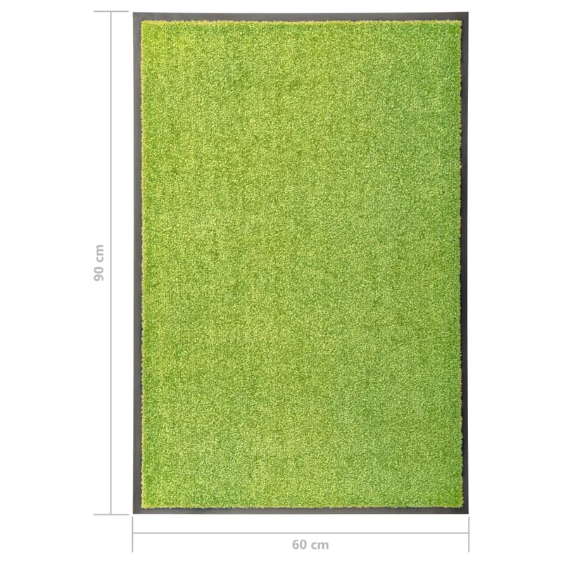 Paillasson lavable Vert 60x90 cm DEC023189