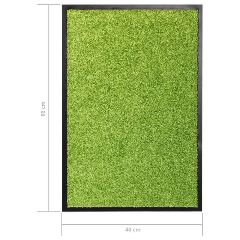 Paillasson lavable Vert 40x60 cm DEC023188