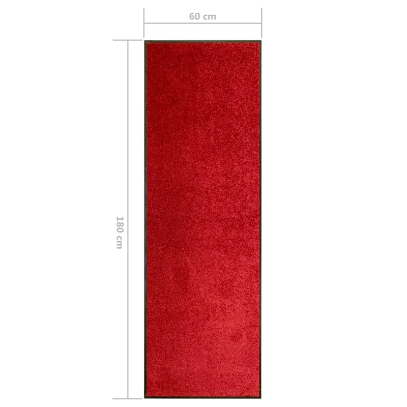 Paillasson lavable Rouge 60x180 cm DEC023185