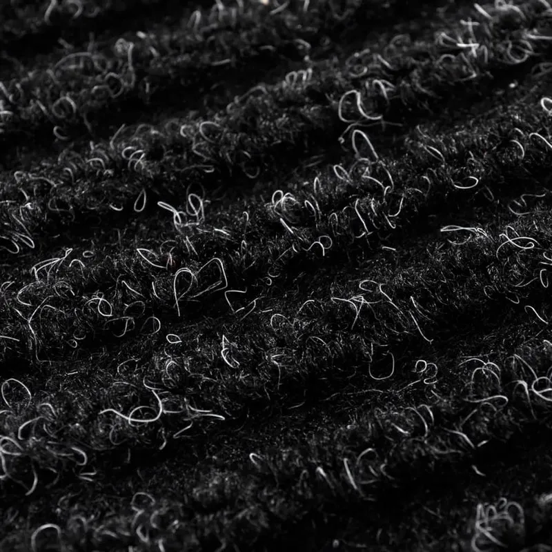 Tapis d'entrée noir paillasson PVC 90 x 120 cm DEC023112