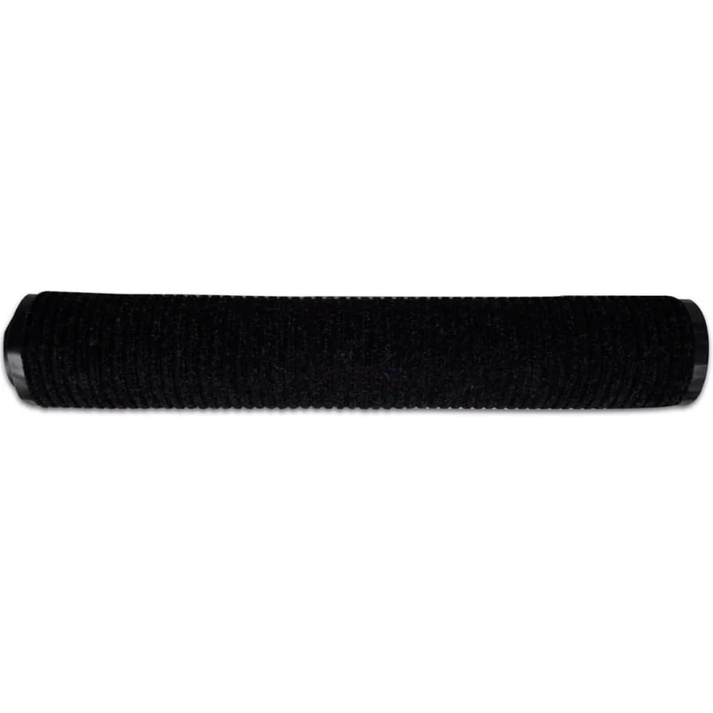 Tapis d'entrée noir paillasson PVC 90 x 120 cm DEC023112