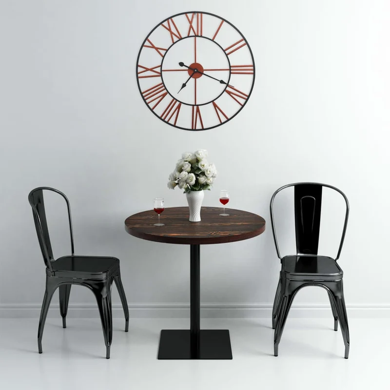 Horloge murale Métal 58 cm Rouge DEC022224