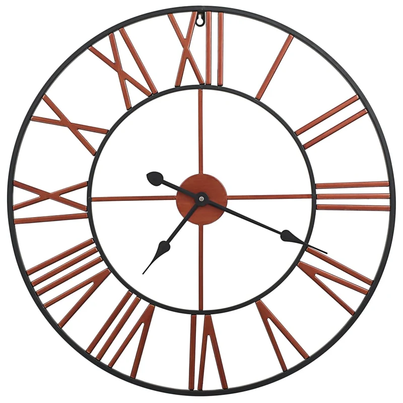 Horloge murale Métal 58 cm Rouge DEC022224