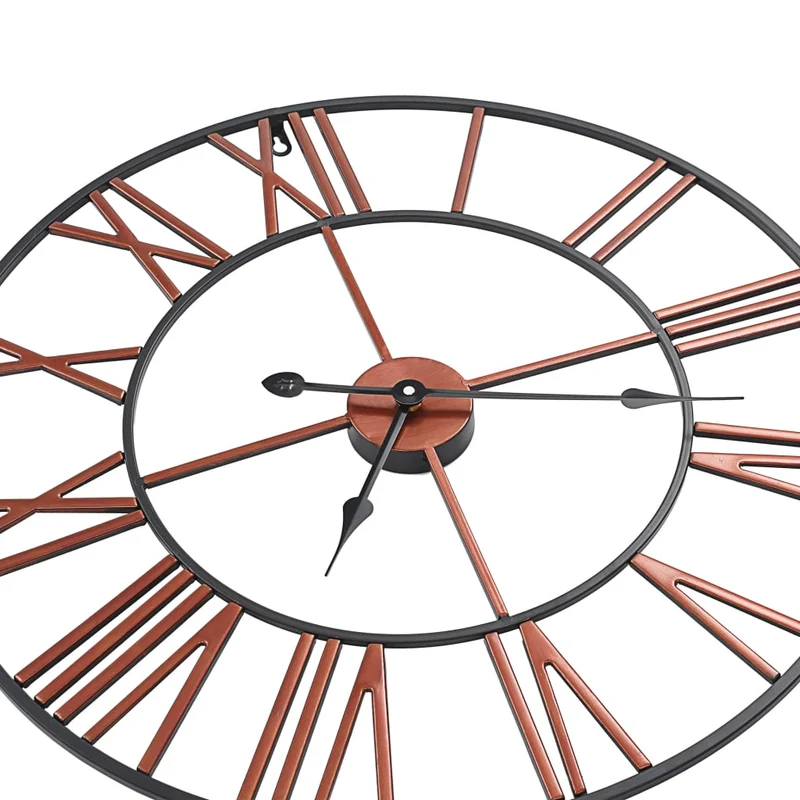 Horloge murale Métal 58 cm Rouge DEC022224