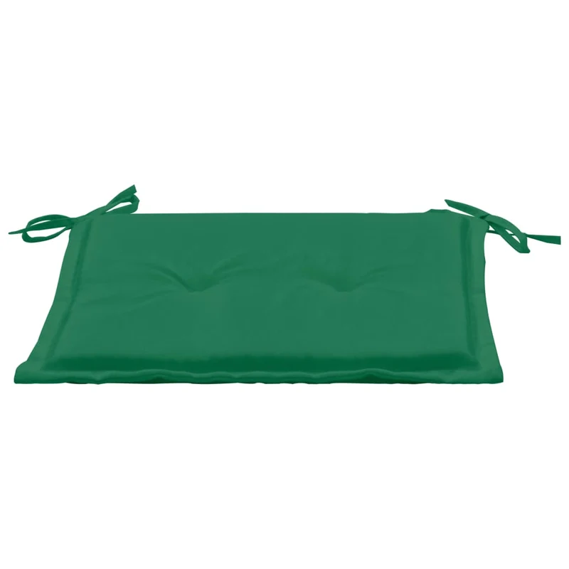 lot de 2 coussins de chaise de jardin 100% polyester imperméable vert 50x50x3 cm DEC021726