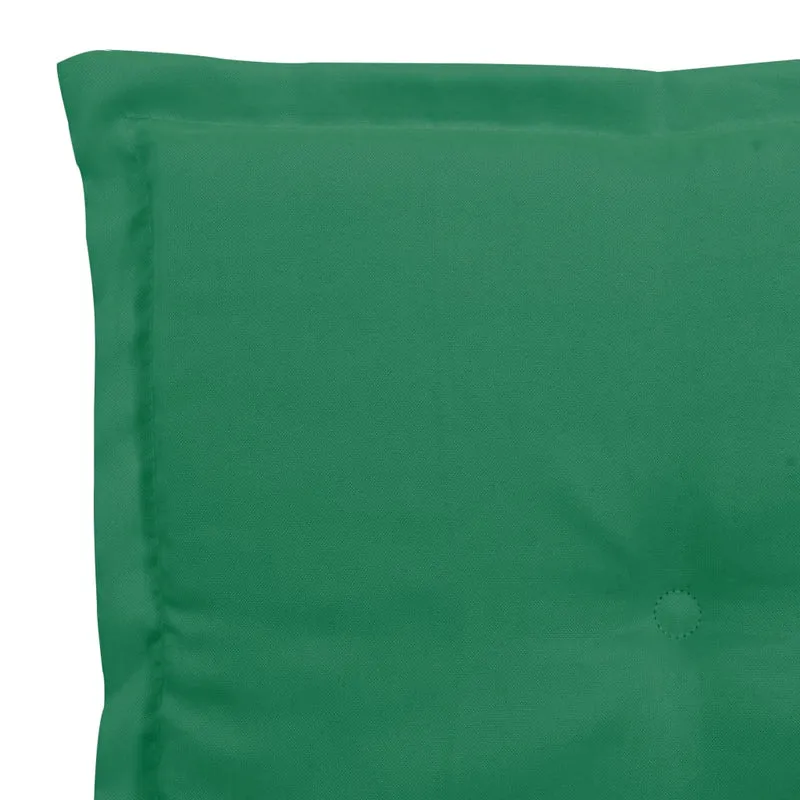 lot de 2 coussins de chaise de jardin 100% polyester imperméable vert 50x50x3 cm DEC021726