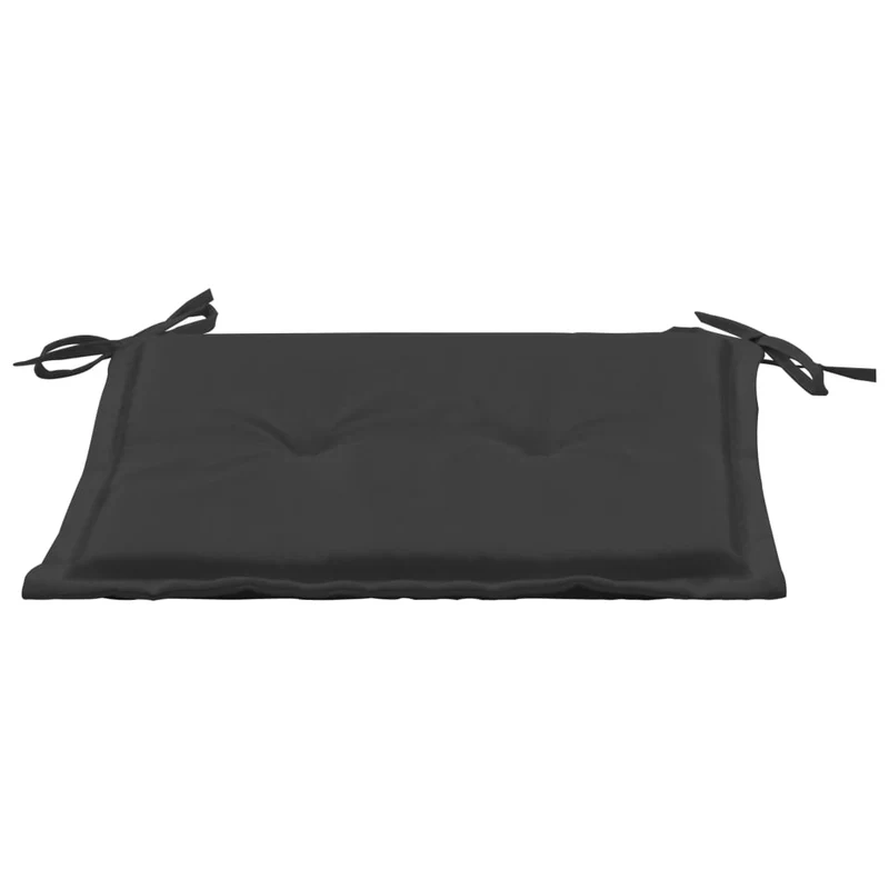 lot de 4 coussins de chaise de jardin 100% polyester imperméable anthracite 40x40x3 cm DEC021716