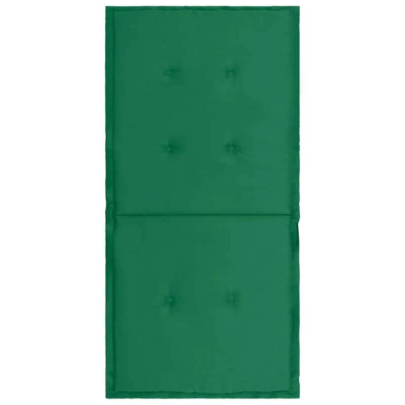 lot de 2 coussins de chaise de jardin 100% polyester imperméable vert 100 x 50 x 3 cm DEC021684