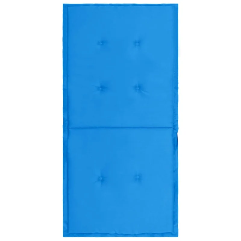 lot de 4 coussins de chaise de jardin 100% polyester imperméable bleu 100 x 50 x 3 cm DEC021683
