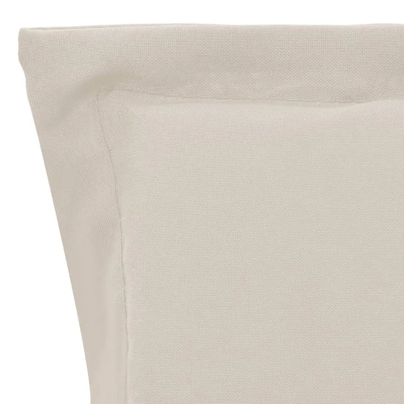 lot de 4 coussins de chaise de jardin 100% polyester imperméable crème 100 x 50 x 3 cm DEC021681