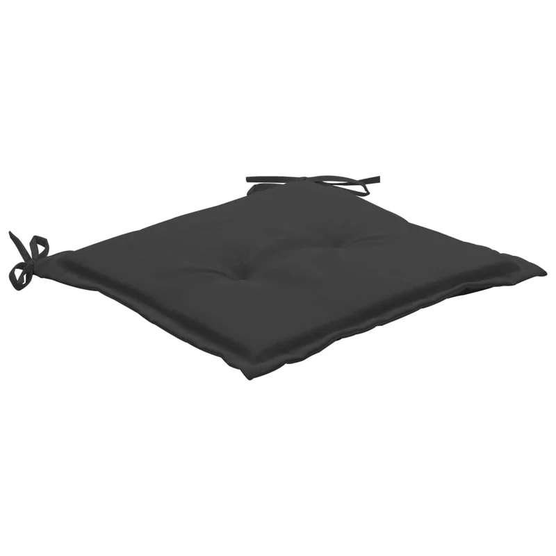 lot de 2 coussins de chaise de jardin 100% polyester anthracite 50x50x3 cm DEC021730