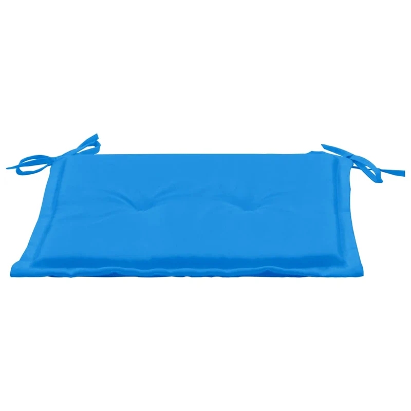 lot de 2 coussins de chaise de jardin 100% polyester bleu 50x50x3 cm DEC021729