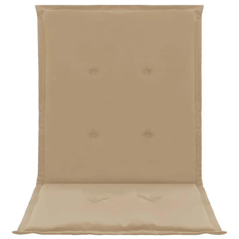 lot de 2 coussins de chaise de jardin 100% polyester beige 100 x 50 x 3 cm DEC021692